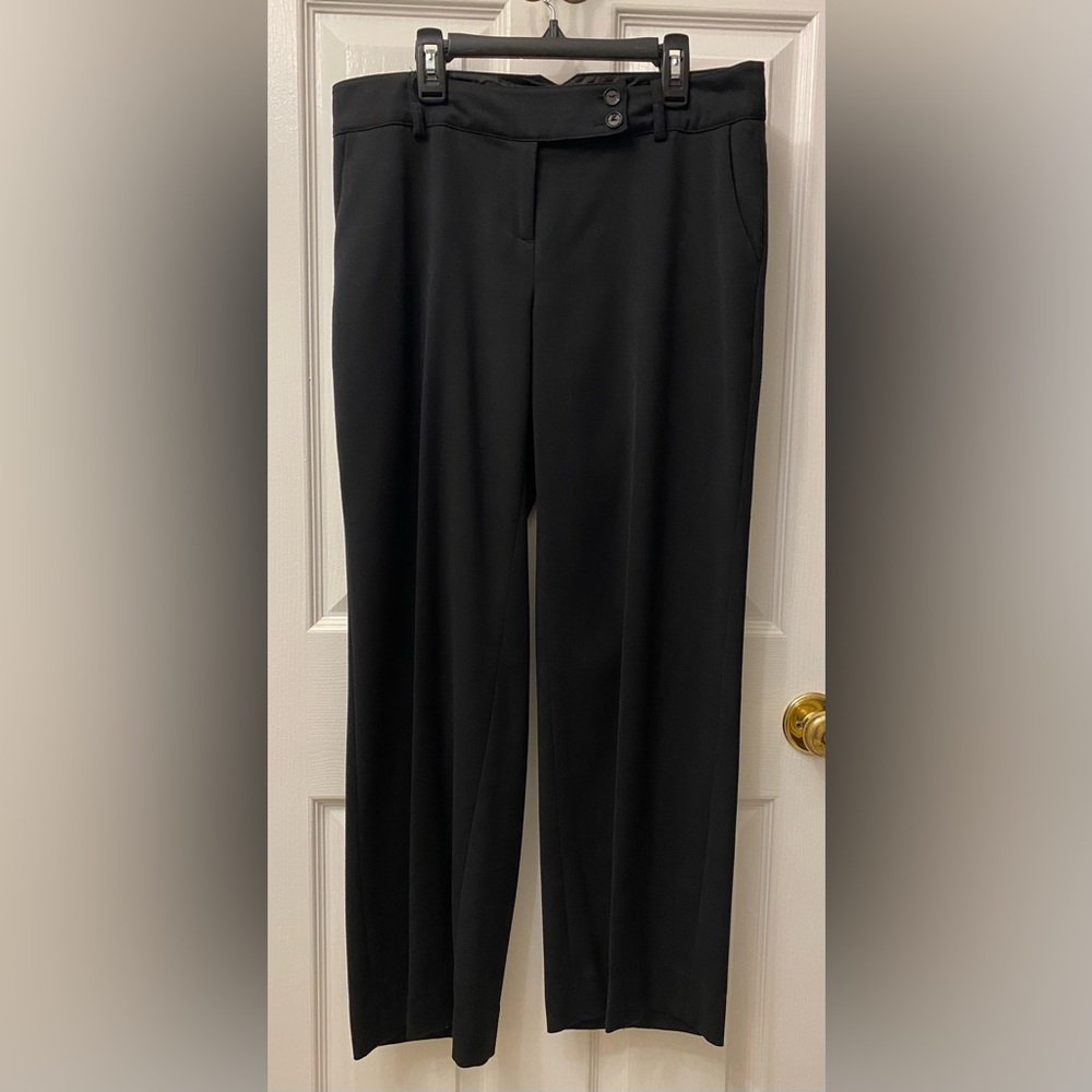 Classic mid rise black pants